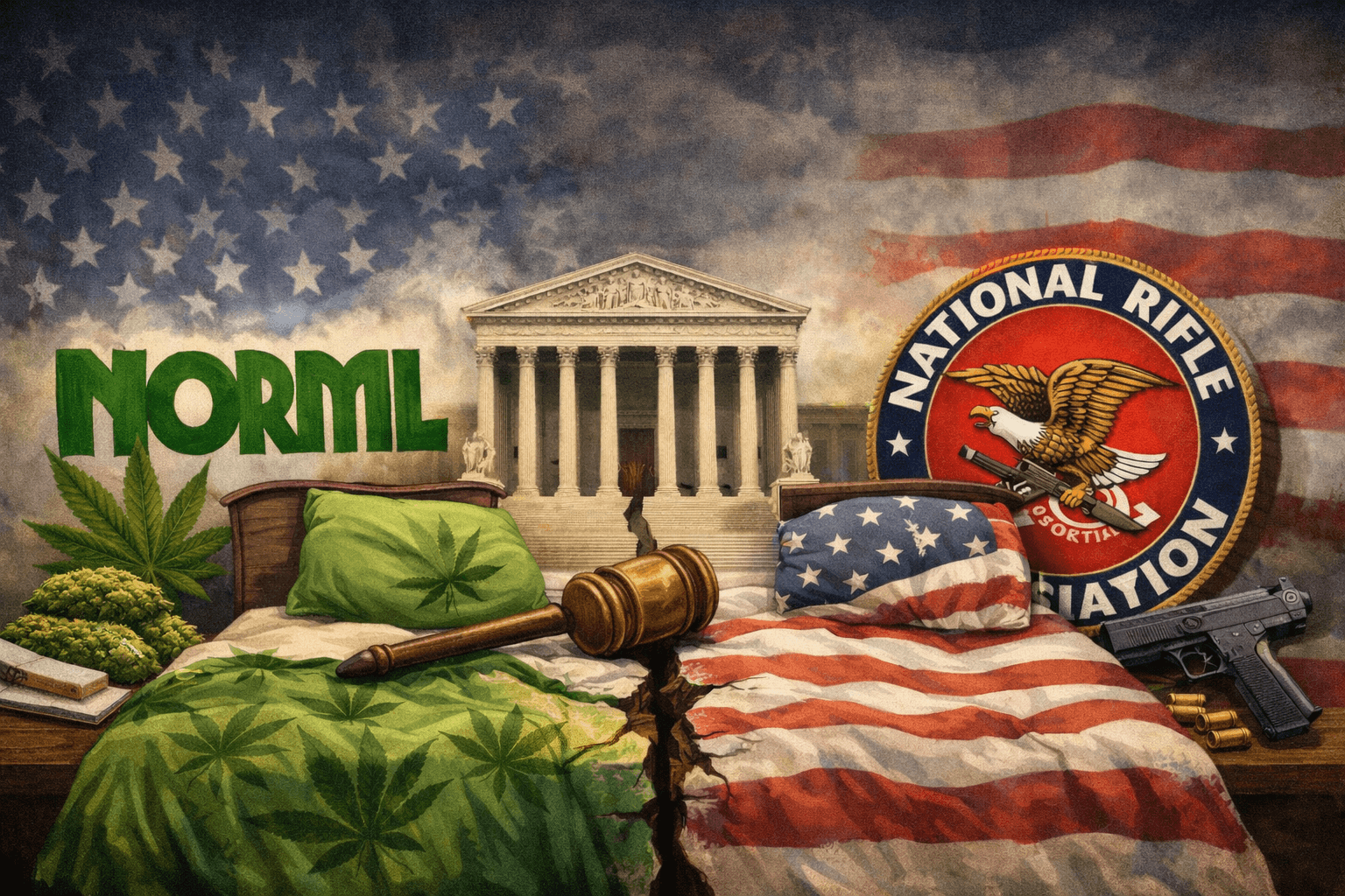 NORML and NRA Unite to Challenge Federal Cannabis Gun Ban in Supreme Court