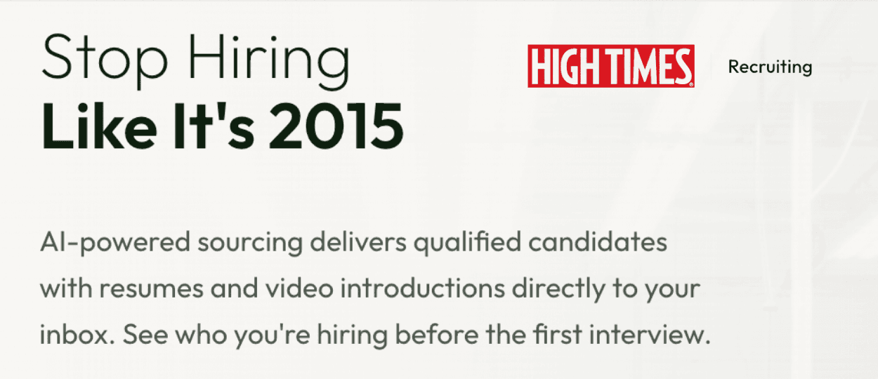 High Times Launches Innovative Recruiting Solution for Cannabis Industry