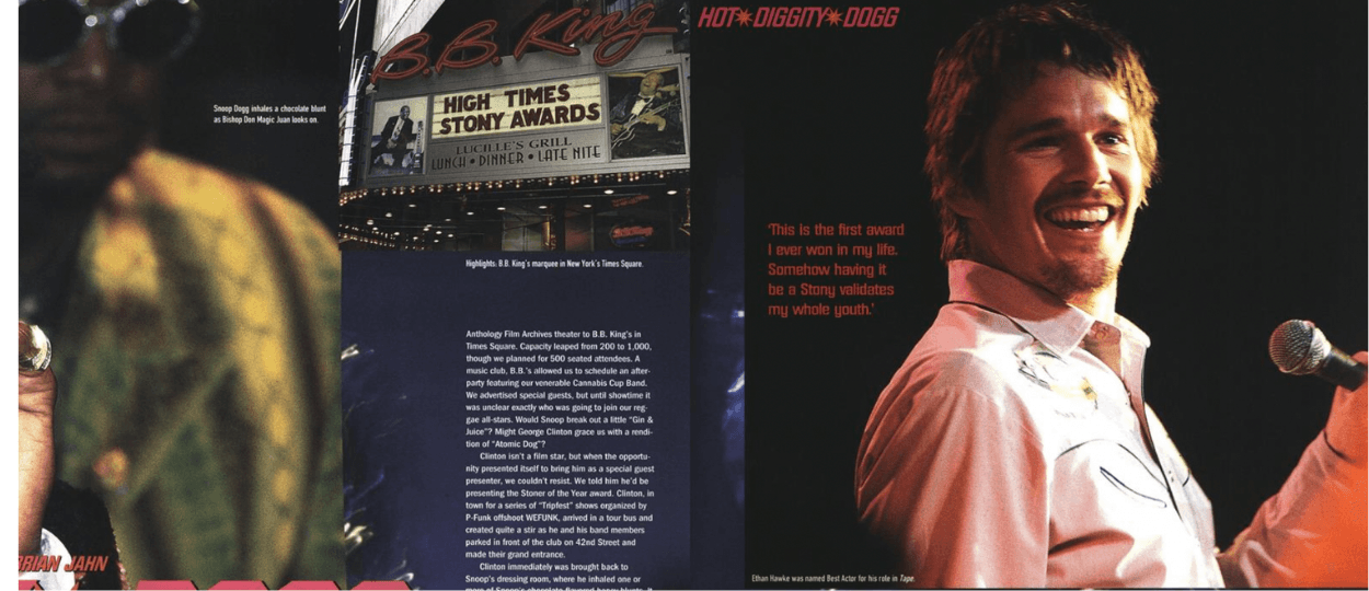 Ethan Hawke Recalls High Times Award as Career Milestone