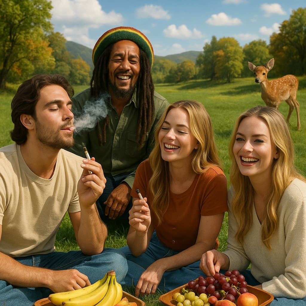 How many minutes does it take for the effect of smoking cannabis to kick in?