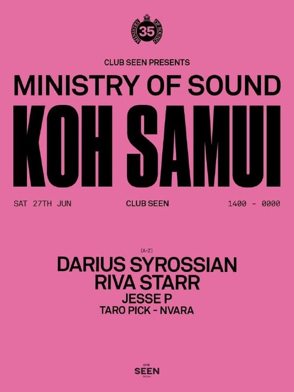 Ministry of Sound porta una leggendaria festa dance sulla spiaggia di Koh Samui