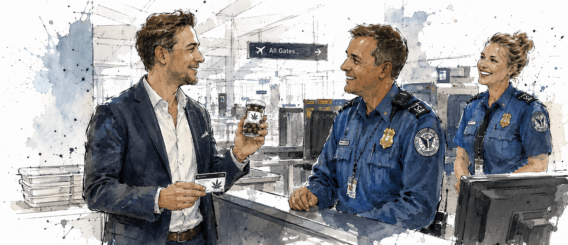 La TSA Aggiorna la Politica per Consentire la Cannabis Medica sui Voli Senza Linee Guida Chiare