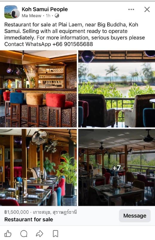 El Toro Tapas Bar Sold Quickly Amid Koh Samui Restaurant Market