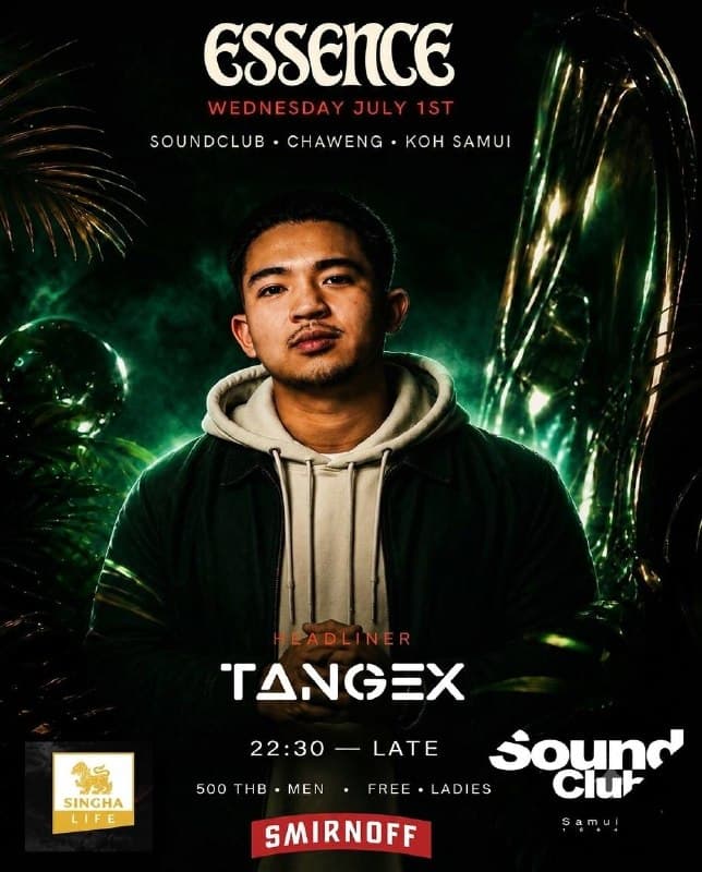 Serata di Musica Elettronica con TANGEX al Sound Club Chaweng