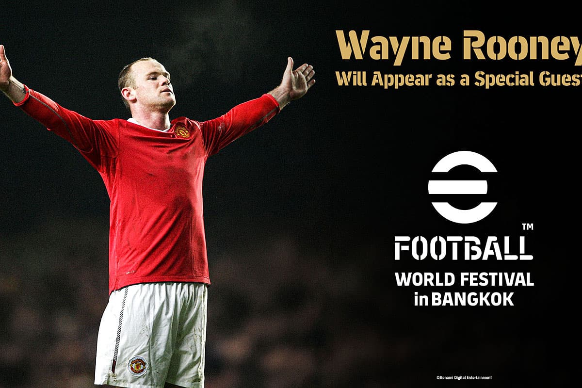 Wayne Rooney Joins eFootball World Festival in Bangkok This Sunday