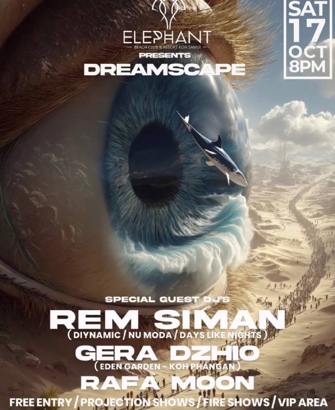 Dreamscape con beats electro y shows de fuego en Elephant Beach Club