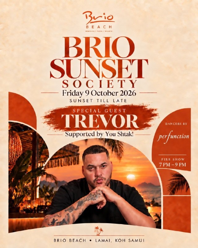Brio Beach Club приглашает на танцы и огненное шоу 9 октября